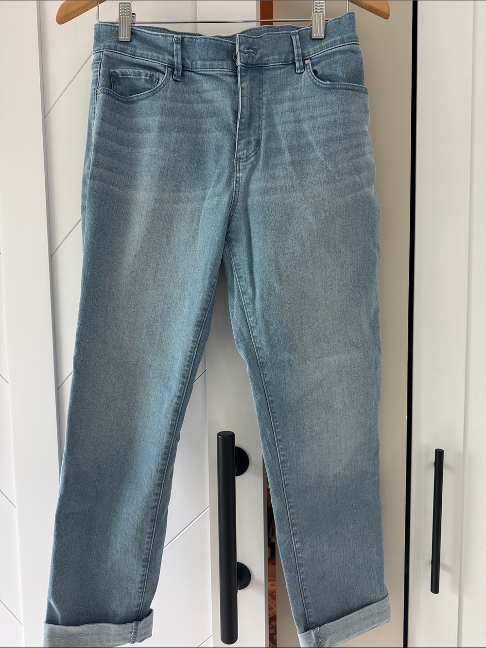 Ann Taylor Factory Light Wash Boyfriend Jeans